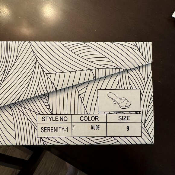 Chase & Chloe Open Toe Clear Transparent Stiletto High Heels Platform Sandals - Picture 8 of 9